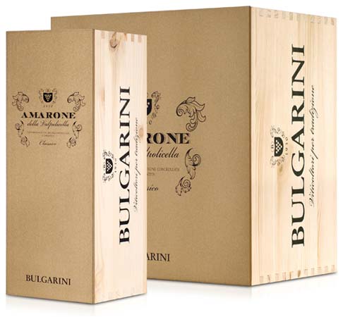 Packaging Amarone Valpolicella DOCG classico Bulgarini